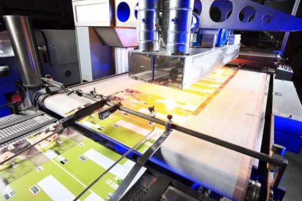 High speed UV curing lamp for ink